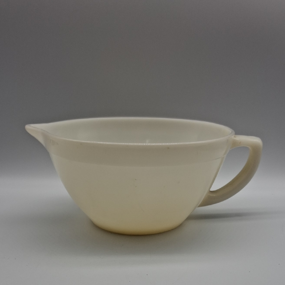 Fire King White Glass Bowl 7"